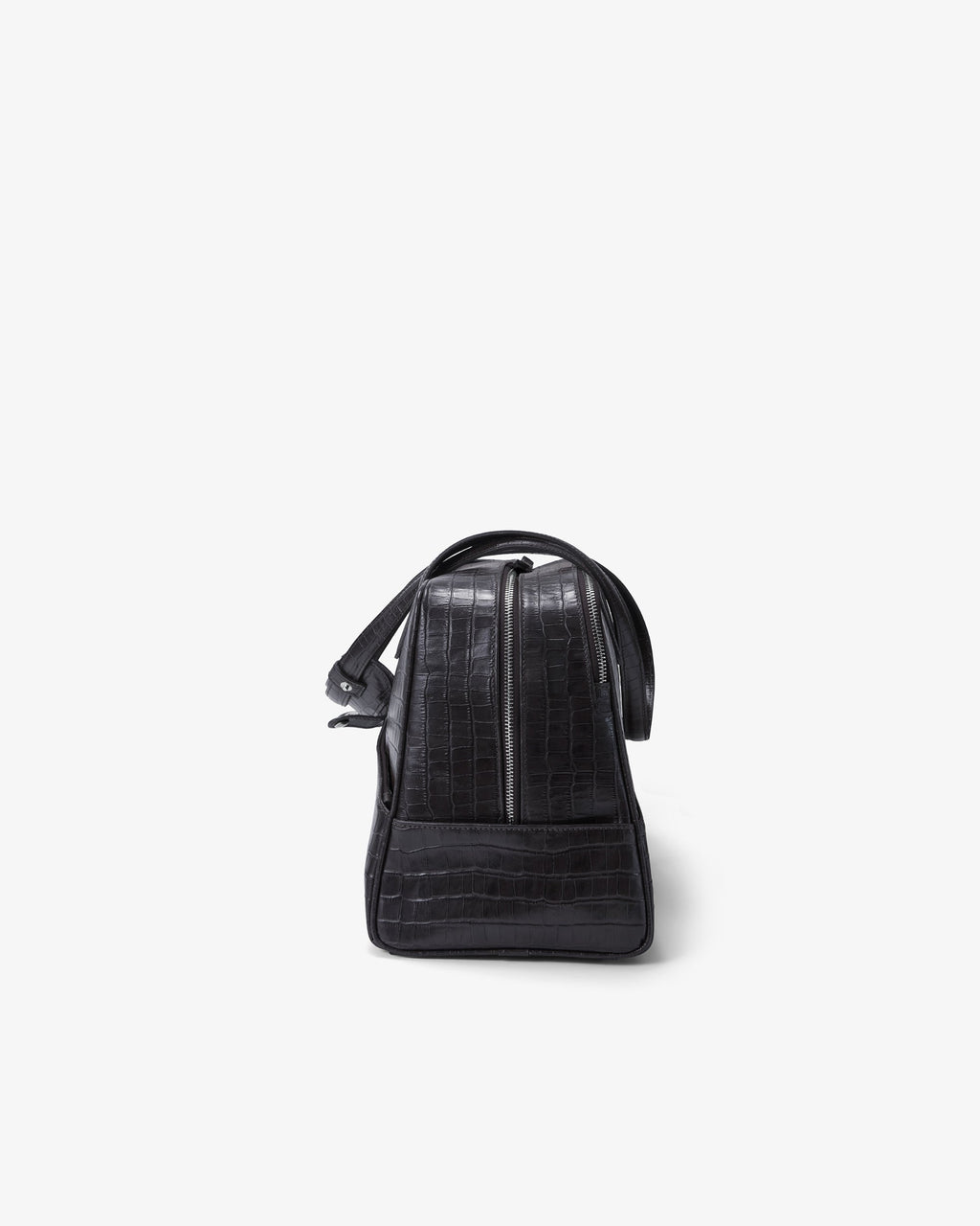 12 Hour Duffel Bag - Black Croco/Silver