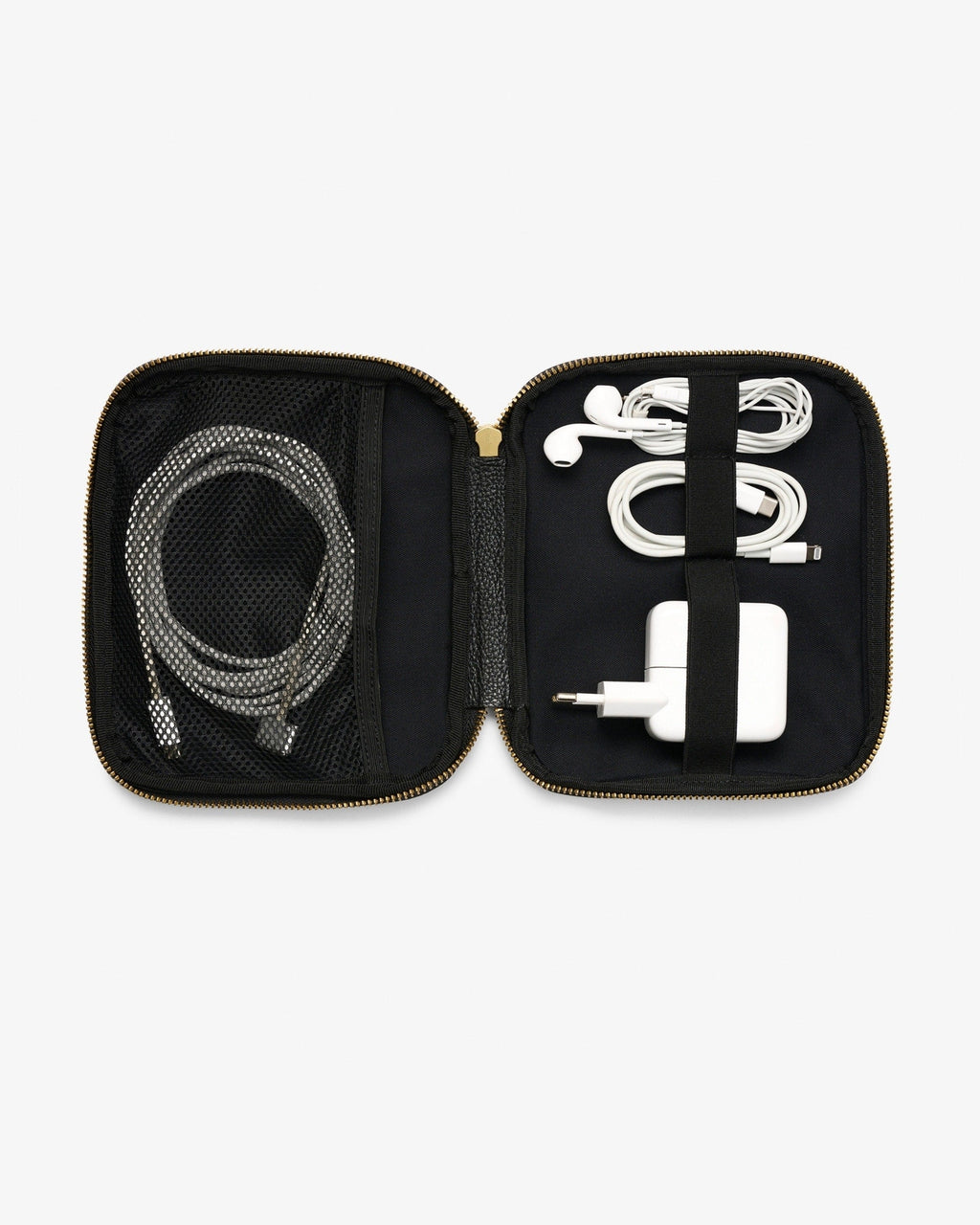 Cable Pocket - Mocha/Gold
