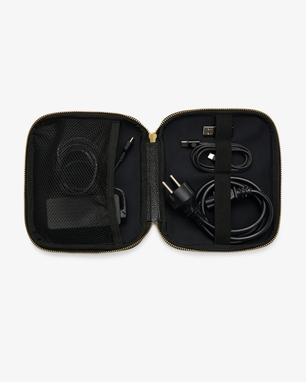 Cable Pocket - Clay/Gold